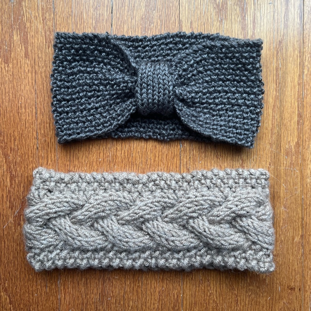 2 Knit Headbands